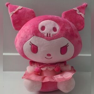Sanrio Kuromi 12” Hot Pink Monochrome Plush Toy - Hello Kitty and Friends 2024